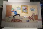 Hergé Tintin Haddock Secret Licorne sérigraphie