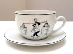 AXIS Tintin grande tasse sous-tasse Lotus bleu 199