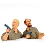 Leblon Jacobs Blake Mortimer bustes révolvers