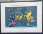 Sérigraphie Franquin Marsupilami Ballade famille D