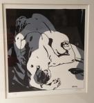 Sérigraphie : Varenne : Corps à Corps 6