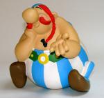 Leblon Uderzo Astérix Obélix assis bonbonne
