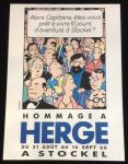 Hergé Tintin sérigraphie expo Stockel 1988
