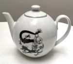 AXIS Tintin théière porcelaine Lotus bleu 1996