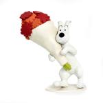Moulinsart 45913 Tintin Milou bouquet de fleurs