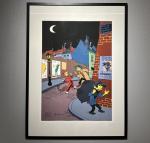 Sérigraphie Franquin Spirou Le Superbandit