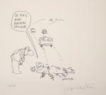 Wolinski Litho pellicule Kodac signée