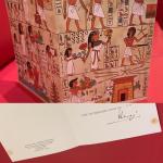 Carte de voeux Tintin 1979 signée Hergé