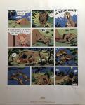 Sérigraphie Franquin Spirou Lion signée