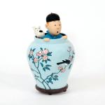 Moulinsart 46951 Tintin Milou petite potiche Lotus