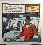 Sérigraphie Blake Mortimer SOS Météores voeux 2000