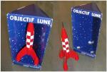 Aroutcheff Hergé Tintin fusée 11,5cm 1ère version