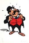 Sérigraphie Franquin Spirou Champignac signée